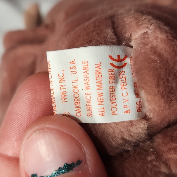 🕸Vintage Ty Beanie Baby Original Batty The Bat P.V.C. Pellets 1996 - Picture 5 of 9